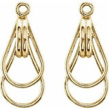 14K Yellow Freeform Earring Jackets-877:9033:P-ST-WBC