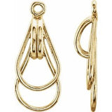 14K Yellow Freeform Earring Jackets-877:9033:P-ST-WBC