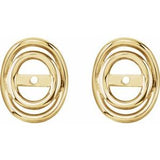 14K Yellow 3.7mm ID Earring Jackets-783:9008:P-ST-WBC