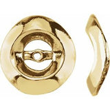 14K Yellow 3.7mm ID Earring Jackets-786:9012:P-ST-WBC