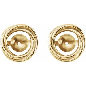 14K Yellow 6.7 mm ID Earring Jackets-20272:9010:P-ST-WBC