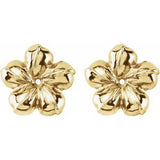 14K Yellow Floral-Inspired Earring Jackets-20274:9018:P-ST-WBC