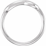 Sterling Silver Double Infinity-Inspired Ring-51511:104:P-ST-WBC