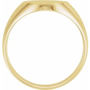 10K Yellow 14x12 mm Oval Signet Ring-9600:123817:P-ST-WBC