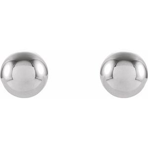 14K White 5 mm Ball Stud Earrings-23932:60015:P-ST-WBC