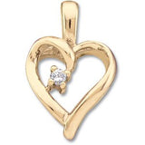 Heart Pendant-60734:209313:P-ST-WBC