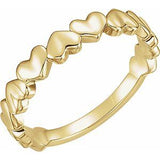 14K Rose Heart Ring-51575:103:P-ST-WBC