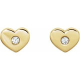 14K Yellow .06 CTW Diamond Heart Earrings-86336:601:P-ST-WBC