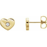 14K Yellow .06 CTW Diamond Heart Earrings-86336:601:P-ST-WBC