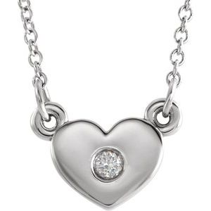 14K White .03 CTW Diamond Heart 16" Necklace-86335:600:P-ST-WBC
