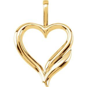 10K Yellow Heart Pendant-80713:73191:P-ST-WBC