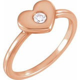 14K Rose .03 CTW Diamond Heart Ring-122822:602:P-ST-WBC