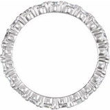 14K White 1 9/10 CTW Diamond Eternity Band Size 4.5 -122026:6028:P-ST-WBC