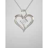 14K White 3/8 CTW Diamond Pendant-86382:60000:P-ST-WBC