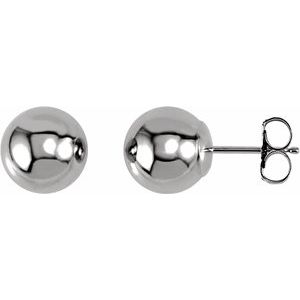 14K White 8 mm Ball Earrings-20865:1025:P-ST-WBC