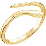 14K Yellow Snake Ring-51667:102:P-ST-WBC