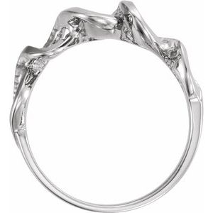 14K White Freeform Ring-5166:6295:P-ST-WBC