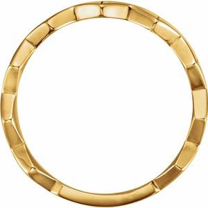 14K Yellow Geometric Ring-51663:102:P-ST-WBC