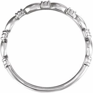 Sterling Silver Stackable Ring-51571:105:P-ST-WBC