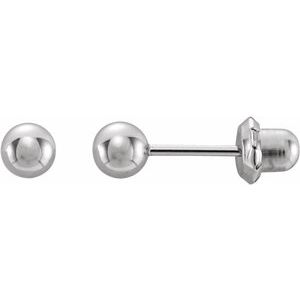 Stainless Steel 3 mm Ball Stud Piercing Earrings  -21519:2315170:P-ST-WBC