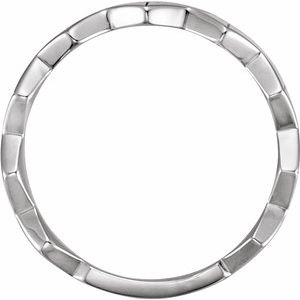 Sterling Silver Geometric Ring-51663:105:P-ST-WBC