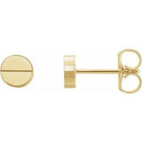 14K Yellow Geometric Earrings-86608:601:P-ST-WBC