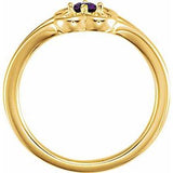 14K Yellow Amethyst Youth Flower Ring-71944:608:P-ST-WBC