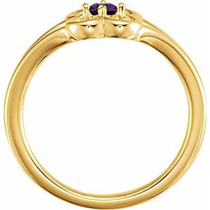 14K Yellow Amethyst Youth Flower Ring-71944:608:P-ST-WBC