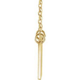 18K Yellow Gold-Plated Sterling Silver Geometric 18" Necklace -86559:109:P-ST-WBC