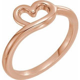 14K Rose Heart Youth Ring -51743:103:P-ST-WBC