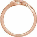 14K Rose Heart Youth Ring -51743:103:P-ST-WBC