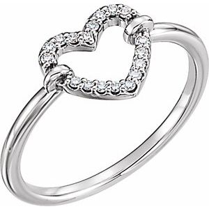 Sterling Silver .07 CTW Diamond Heart Ring-122972:604:P-ST-WBC