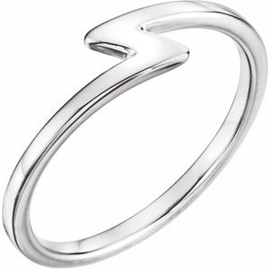 Sterling Silver Stackable Ring-51656:105:P-ST-WBC