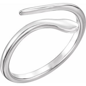 14K White Snake Ring-51667:101:P-ST-WBC