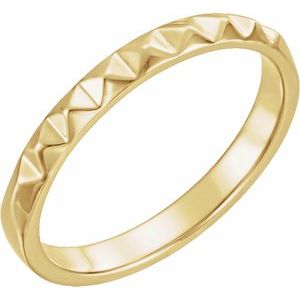 14K Yellow Stackable Pyramid Ring-51664:102:P-ST-WBC