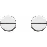 Sterling Silver Geometric Earrings-86608:604:P-ST-WBC