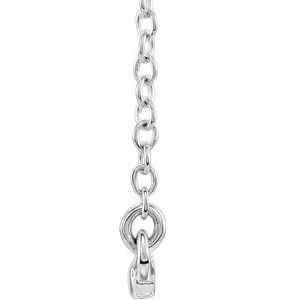 Sterling Silver Straight Bar 16-18" Necklace-86048:60001:P-ST-WBC