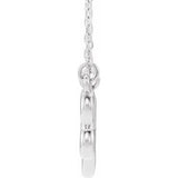 Platinum Infinity-Inspired Heart 16-18" Necklace-86631:603:P-ST-WBC