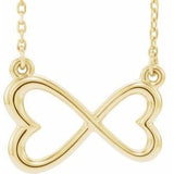 14K Yellow Infinity-Inspired Heart 16-18" Necklace-86631:601:P-ST-WBC