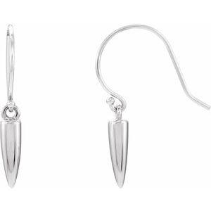 Sterling Silver Geometric Dangle Earrings-86636:603:P-ST-WBC