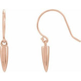 14K Rose Geometric Dangle Earrings-86636:602:P-ST-WBC