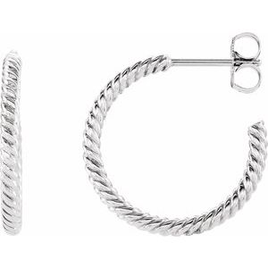 Sterling Silver 17 mm Rope Hoop Earrings-86111:60002:P-ST-WBC