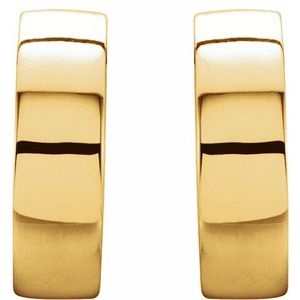 14K Yellow & White 14.5 mm Hinged Earrings-21660:234371:P-ST-WBC