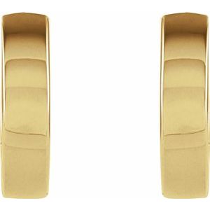14K Yellow 10.2x2.7 mm Hinged Earring  -21635:10026:P-ST-WBC