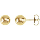 14K Yellow 6 mm Ball Earrings-20865:1014:P-ST-WBC