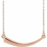 14K Rose Horn 16-18" Necklace-86666:103:P-ST-WBC