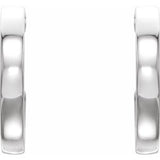 Platinum 16x2.6 mm Vintage-Inspired Hoop Earrings-86650:605:P-ST-WBC