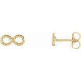 14K Yellow Infinity-Inspired Rope Earrings -86682:601:P-ST-WBC