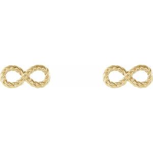 14K Yellow Infinity-Inspired Rope Earrings -86682:601:P-ST-WBC