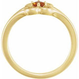 14K Yellow Citrine Youth Flower Ring-71944:622:P-ST-WBC